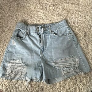 Distressed Jean Shorts
